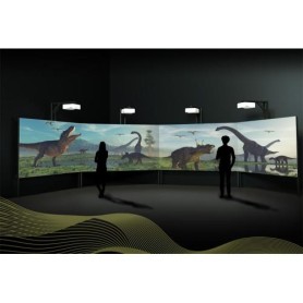 STRUTTURA IMMERSIVA NO TOUCH SCREENLINE - ITS PRO - 4 SCHERMI MODULARE (ITSPROM4)