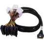 Microchip Technology 2305700-R cavo Serial Attached SCSI (SAS) 0,8 m Nero, Multicolore