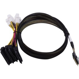 Microchip Technology 2305300-R cavo Serial Attached SCSI (SAS) 0,8 m Nero, Multicolore