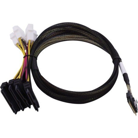 Microchip Technology 2305300-R cavo Serial Attached SCSI (SAS) 0,8 m Nero, Multicolore