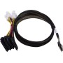 Microchip Technology 2305300-R cavo Serial Attached SCSI (SAS) 0,8 m Nero, Multicolore