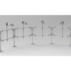STRUTTURA IMMERSIVA EUROMET PENTAGON FRAMELESS CON 4 BOARDS compatibile con VP Epson (24564)