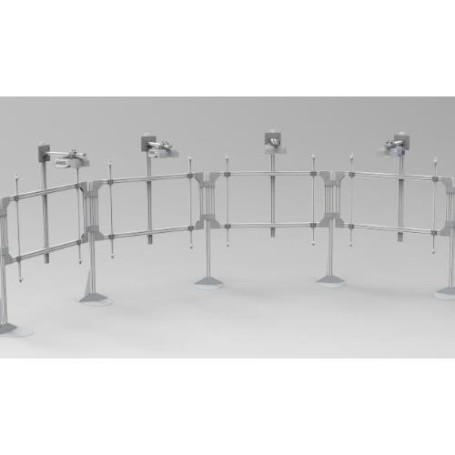 STRUTTURA IMMERSIVA EUROMET PENTAGON FRAMELESS CON 4 BOARDS compatibile con VP Epson (24564)