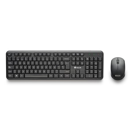 NGS HARMONY KIT (QUERTY, ES) tastiera Mouse incluso Universale RF Wireless QWERTY Spagnolo Nero (HARMONYKIT)