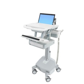 Ergotron StyleView Alluminio, Grigio, Bianco Computer portatile Carrello multimediale (SV44-1112-2)