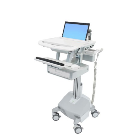 Ergotron StyleView Alluminio, Grigio, Bianco Computer portatile Carrello multimediale (SV44-1112-2)