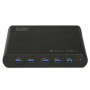 Leba NoteCharge NCHAR-UC5-150W-SC Caricabatterie per dispositivi mobili Tablet, Universale Nero USB Ricarica rapida Interno
