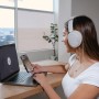 JLab Lux ANC Auricolare Wireless A Padiglione MUSICA Bluetooth Bianco (IEUHBJLUXANCRWHT62)