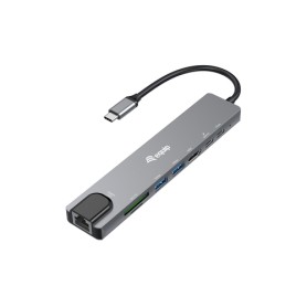 Equip 133497 replicatore di porte e docking station per laptop Cablato USB tipo-C Nero, Grigio
