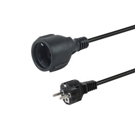 Equip 112183 cavo di alimentazione Nero 10 m CEE7/7 CEE7/3 (119424)