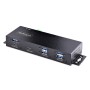 StarTech.com Hub USB a 7 porte industriale da 10 Gbps con alimentatore, in metallo, montabile, 5 porte USB-A e 2 porte USB-C dow (HB31C5A2CME)