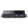 StarTech.com Hub USB a 7 porte industriale da 10 Gbps con alimentatore, in metallo, montabile, 5 porte USB-A e 2 porte USB-C dow (HB31C5A2CME)