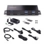 StarTech.com Hub USB a 7 porte industriale da 10 Gbps con alimentatore, in metallo, montabile, 5 porte USB-A e 2 porte USB-C dow (HB31C5A2CME)