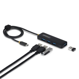 StarTech.com Hub USB-C a 4 Porte, Alimentato da BUS, Mini Hub USB 5Gbps per Laptop/Descktop con 4 Porte USB-A e Cavo Integrato d (H5C4A-USB-HUB-2)