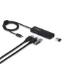 StarTech.com Hub USB-C a 4 Porte, Alimentato da BUS, Mini Hub USB 5Gbps per Laptop/Descktop con 4 Porte USB-A e Cavo Integrato d (H5C4A-USB-HUB-2)