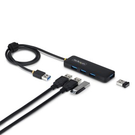 StarTech.com Hub USB-A a 4 Porte, Alimentato da BUS, Mini Hub USB 5Gbps per Laptop/Descktop con 4 Porte USB-A e Cavo Integrato d (H5A4A-USB-HUB-2)