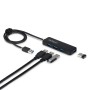 StarTech.com Hub USB-A a 4 Porte, Alimentato da BUS, Mini Hub USB 5Gbps per Laptop/Descktop con 4 Porte USB-A e Cavo Integrato d (H5A4A-USB-HUB-2)