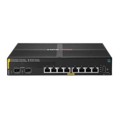 HPE Aruba Networking CX 6000 8p 10M/100M/1G Class4 PoE 2p SFP 1G 67W Switch (S4R23A#ABB)