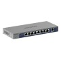 NETGEAR GS108MX-100EUS switch di rete Non gestito L2 Gigabit Ethernet (10/100/1000) Montaggio da desktop/parete