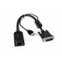 Vertiv Avocent MPUIQ-VMCDV cavo per tastiera, video e mouse Nero 0,3556 m