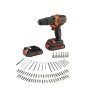 Black & Decker BDCHD18BAFC-QW trapano 1400 Giri/min Nero, Arancione