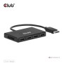 CLUB3D CSV-7400 ripartitore video DisplayPort 4x DisplayPort