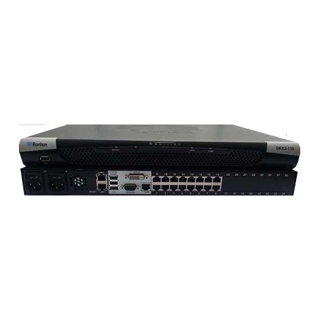 Raritan Dominion KX III switch per keyboard-video-mouse (kvm) Montaggio rack Nero (DKX3-116)