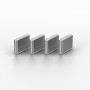 Lindy 40427 clip sicura Bloccaporte + chiave USB tipo-C Bianco 5 pz