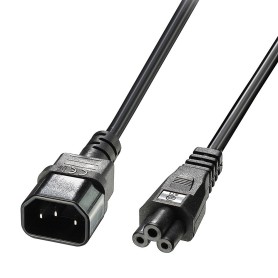 Lindy 30342 cavo di alimentazione Nero 3 m Accoppiatore C14 Accoppiatore C5 (LINDY30342)