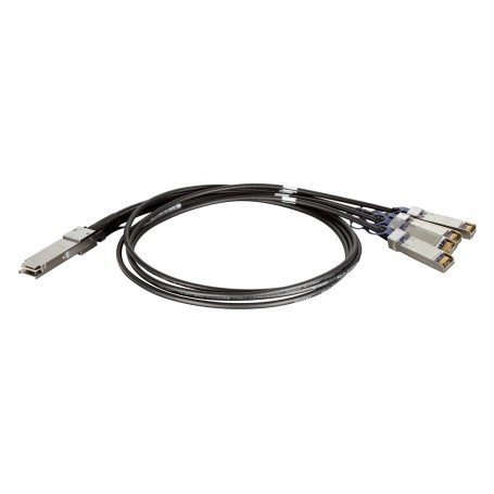 D-Link QSFP+ / 4xSFP+, 1m cavo InfiniBand e in fibra ottica QSFP+ 4 x SFP+ Nero (DEM-CB100QXS-4XS)
