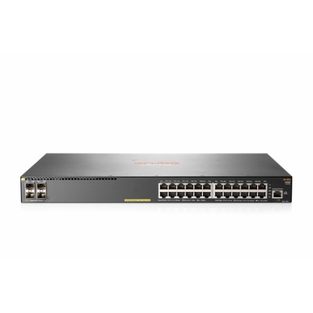 HPE Aruba Networking 2930F 24G PoE+ 4SFP+ TAA Gestito L3 Gigabit Ethernet (10/100/1000) Supporto Power over Ethernet (PoE) 1U Gr (JL263A#ABB)