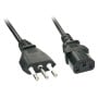 Lindy 30414 cavo di alimentazione Nero 3 m CEI 23-16 Accoppiatore C13 (LINDY30414)