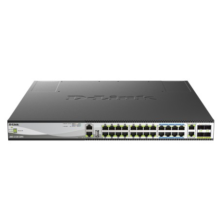 D-Link DMS-3130-30TS switch di rete Gestito L3 10G Ethernet (100/1000/10000) Nero