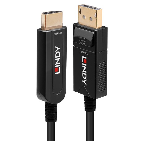 Lindy 38490 cavo e adattatore video 10 m DisplayPort HDMI tipo A (Standard) Nero (LINDY38490)