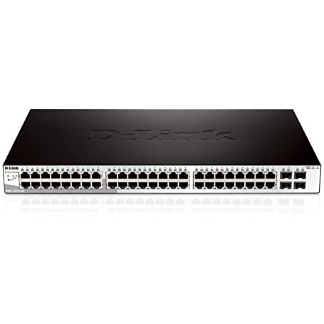 D-LINK SWITCH 48-PORT 10/100/1000BASE-T + 4-PORT 1 GBPS SFP PORTS METRO ETHERNET SWITCH (DGS-1210-52/ME)