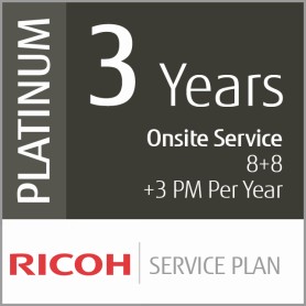 Ricoh Piano di Servizio Platino a 3 anni (Produzione Low-Vol) (U3-PLAT-LVP)
