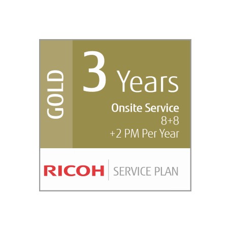 Ricoh Piano di Servizio Oro a 3 anni (Produzione Mid-Vol) (U3-GOLD-MVP)