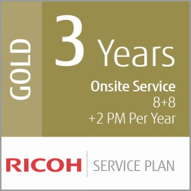 Ricoh Piano di Servizio Oro a 3 anni (Produzione Low-Vol) (U3-GOLD-LVP)