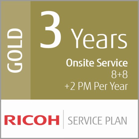 Ricoh Piano di Servizio Oro a 3 anni (Produzione Low-Vol) (U3-GOLD-LVP)