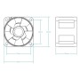 ARCTIC S4028-15K Case per computer Ventilatore 4 cm Nero 5 pz (ACFAN00274A)