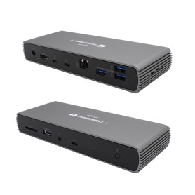 i-tec TB4DUALDOCKPD replicatore di porte e docking station per notebook Cablato Thunderbolt 4 Nero (TB4DUALDOCKPD)