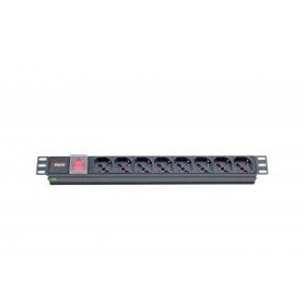 ITRack 309144 unità di distribuzione dell'energia (PDU) 8 presa(e) AC 1U Nero (309144)