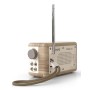 Pure DAB+ Radio Classic Mini Portatile Digitale Crema, Legno (253799)