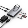 Satechi ST-UCMBAM replicatore di porte e docking station per laptop USB 2.0 Type-C Nero, Argento