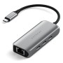 Satechi ST-H3C25EM hub di interfaccia USB tipo-C 10000 Mbit/s Grigio
