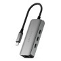Satechi ST-H3C25EM hub di interfaccia USB tipo-C 10000 Mbit/s Grigio