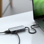 Satechi ST-H3C25EM hub di interfaccia USB tipo-C 10000 Mbit/s Grigio