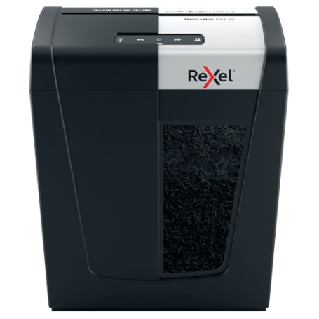 Rexel Secure MC6 distruggi documenti Taglio a frammenti 60 dB Nero, Argento (2020130EU)
