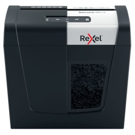 Rexel Secure MC3 distruggi documenti Triturazione incrociata 60 dB Nero, Argento (2020128EU)