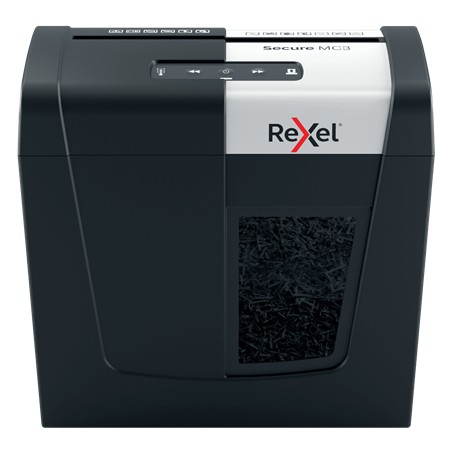 Rexel Secure MC3 distruggi documenti Triturazione incrociata 60 dB Nero, Argento (2020128EU)